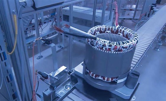 使用高壓繼電器的電機定子的自動脈沖測試